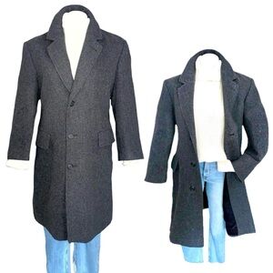 Classic Vintage London Fog Wool Coat USA Union Made Overcoat